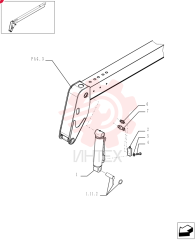CYLINDER,Double Acting, 70mm Rod, 442mm Stroke 87590836 (1)