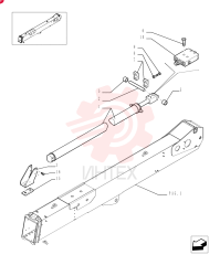 HYDRAULIC CYLINDER,Double Acting, 60mm Rod, 3500mm Stroke 87590835 (2)