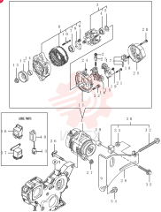 ALTERNATOR,12V, 55 Amp