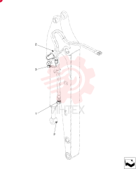Hyd., Cylinder (Bucket) PY43H00023F1