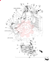 Hyd., Return (Angle Dozer) PH32H00012F1
