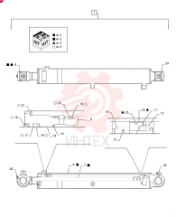 HYDRAULIC CYLINDER PS01V00001F1