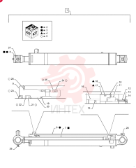 HYDRAULIC CYLINDER PS01V00002F1