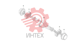 Мост задний с комплектующими 01Y0047_000_00