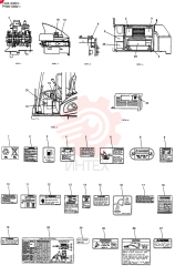 WARNING DECAL YN20T01016P1
