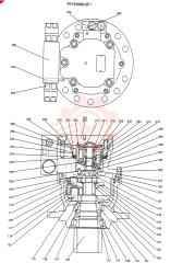 HYDRAULIC MOTOR,22.1CC PY15V00012F1 (1)