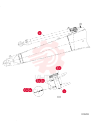 CYLINDER,Double Acting, 95mm Rod, 1558mm Stroke YN01V00175F1 (1)