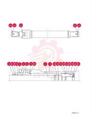 CYLINDER,Double Acting, 85mm Rod, 1355mm Stroke YN01V00151F2 (2)