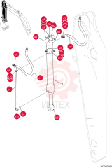 HYDRAULIC CYLINDER YN01V00153F1 (1)
