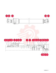 CYLINDER,Double Acting, 95mm Rod, 1558mm Stroke