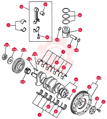 CRANKSHAFT, PISTON AND FLTWHEEL 0-15C