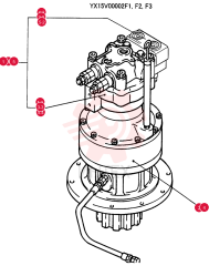 HYDRAULIC MOTOR YX15V00002F3 (1)