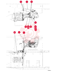 HYD. LINES, PUMP (SUCTION/DELIVERY, ROTATION) YM30H00010F1 (2)