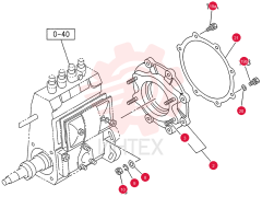 BRACKET; HSG & TIMER, INJ PUMP VI8972519090