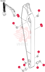 ARM ASSY, LONG 3. 33M