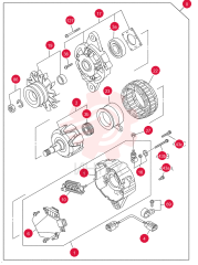 ALTERNATOR,50A, W/ Pulley