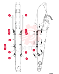 HYDRAULIC LINES, ARM (N&B) YN43H00133F1 (1)