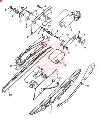 WIPER MOTOR E3NN17504AA