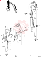 HYDRAULIC LINES, ARM 1.20M (4 FT) (PU43H00022F1)