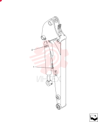 Hyd. Lines, Cylinder (Bucket) PU43H00020F1