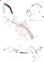 HYD LINES, BOOM, Serial Range: -R PV42H00039F1