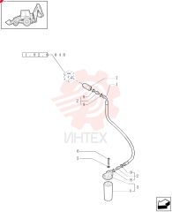 FLEXIBLE HOSE,25.4mm ID x 670mm L