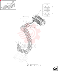 HYD CONNECTOR,1-3/16"-12 ORS x 1-1/16"-12 SAE O-Ring