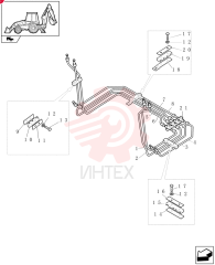 HYD TUBE,12 mm OD x 427.4, 193 mm L