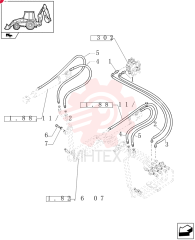 HYD CONNECTOR,1" - 14 ORFS x 1-1/16 - 12 ORB 83962539 (1)