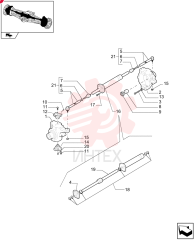 STEERING KNUCKLE,3 Holes (King Pin Fixing), 8 Holes (Hub Side), 60mm ID (Seal Ring Seat) 85827740 (2)