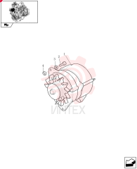 ALTERNATOR,12V, 90A, W/ Pulley 87422777 (1)