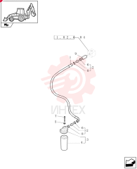 FLEXIBLE HOSE,25.4mm ID x 670mm L