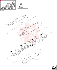 HYDRAULIC CYLINDER 87315528