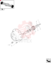 LOCK BOLT,Self, M10 x 1.25 x 50mm 85808267 (1)
