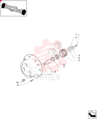 LOCK BOLT,Self, M10 x 1.25 x 50mm 85808267 (2)