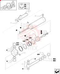 HYDRAULIC CYLINDER,Double Acting, 50mm Rod, 110mm Bore, 222.84mm Stroke