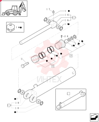 HYDRAULIC CYLINDER,Double Acting, 63mm Rod, 771.7mm Stroke