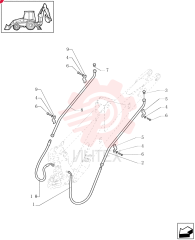 HYDRAULIC HOSE,19.05mm ID x 950mm L 85819619 (1)