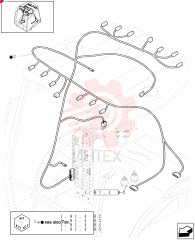 Схема (B95) - NA BACKHOE LOADER (1/06-) 87431460 (1)