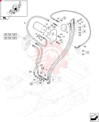 FLEXIBLE HOSE,9.5mm ID x 1090mm L 87358815 (1)