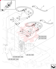 FLEXIBLE HOSE,12.7mm ID x 620mm L 87638573 (1)