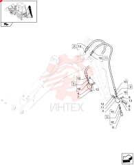 HYDRAULIC HOSE,19.05mm ID x 1650mm L 85819621 (2)