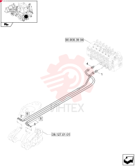 FITTING,1-3/16" - 12 ORFS x 1-1/16" - 12 ORB 83962538 (1)