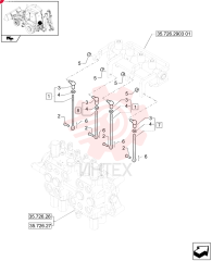 THREADED ROD,M8 x 281.7mm L