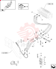 FITTING,13/16"-16 ORFS x 3/4"-16 ORB 83963374 (2)