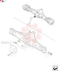 FRONT AXLE 84263655