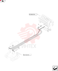 HYD CONNECTOR,1-3/16" - 12 ORFS x 1-1/16" - 12 ORB 9840535 (4)
