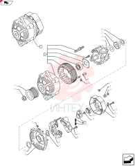 ALTERNATOR,12V, 90A, W/ Pulley 87422777 (2)