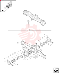 FRONT AXLE 87483731