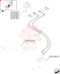FLEXIBLE HOSE,12.7mm ID x 570mm L 87619510 (1)